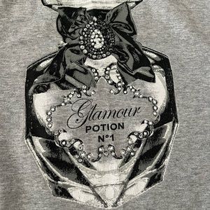 White house black market baby tee gray size xxs